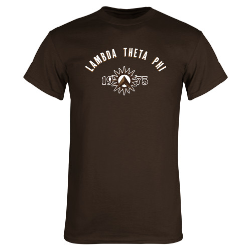 Brown T Shirt-Lambda Theta Phi Arched