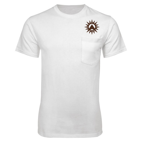 White T-Shirt w/Pocket-Sol de Lambda