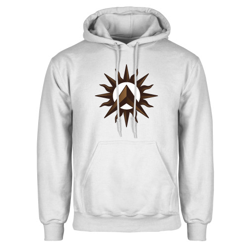 White Fleece Hoodie-Sol de Lambda