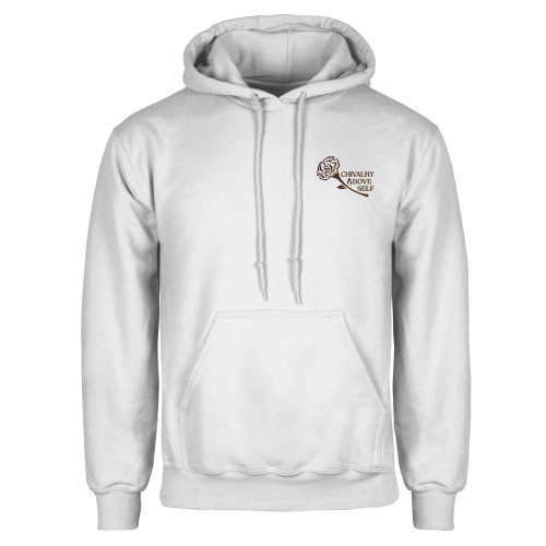 White Fleece Hoodie-Motto