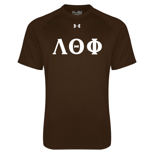Under Armour Brown Tech Tee-Greek Letters