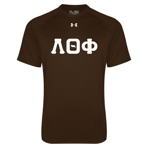 Under Armour Brown Tech Tee-Traditonal Greek Letters