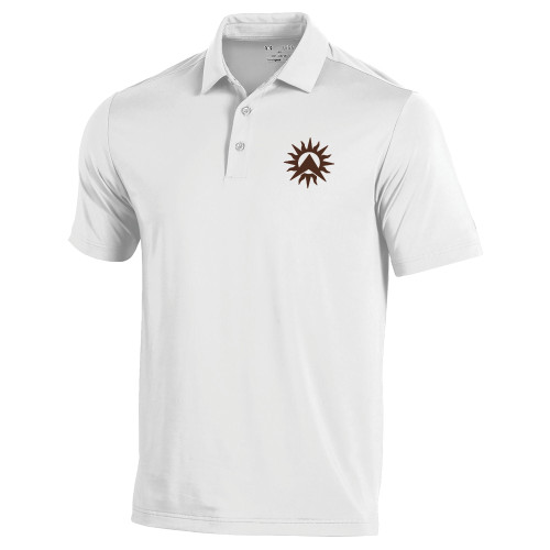 Under Armour White T2 Performance Polo-Sol de Lambda