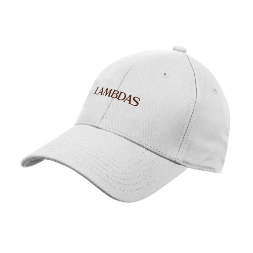 White Structured Adjustable Pro Style Hat-Lambdas