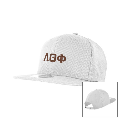 New Era White Diamond Era 9Fifty Snapback Hat-Traditonal Greek Letters