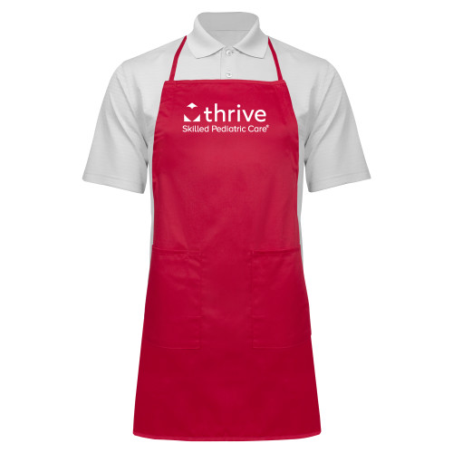 Full Length Red Apron-Skilled Pediatric Care