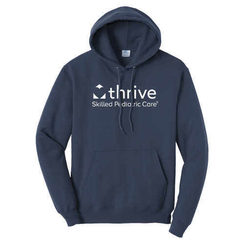 Tall Navy Fleece Hoodie-Skilled Pediatric Care - PLUS