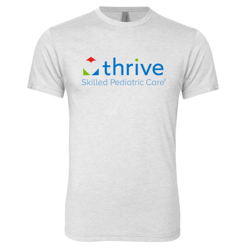 Next Level Heather White Triblend Tee-Skilled Pediatric Care