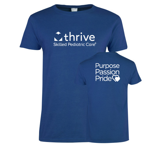 Womens Royal Short Sleeve Tee-Skilled Pediatric Care