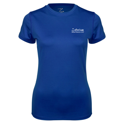 Womens Royal Performance Tee-Skilled Pediatric Care