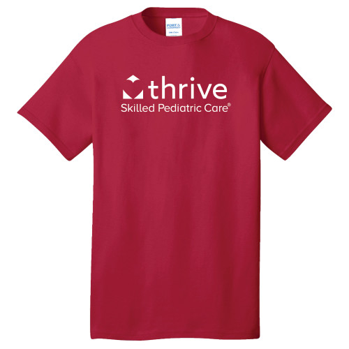 Extended Red T Shirt-Skilled Pediatric Care - PLUS