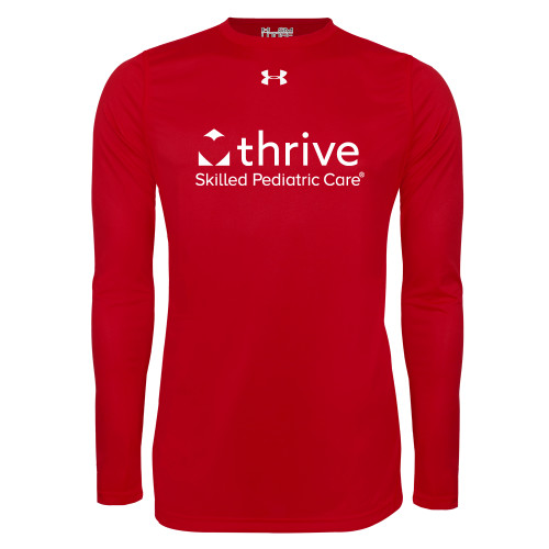 Under Armour Red Long Sleeve Tech Tee-Skilled Pediatric Care