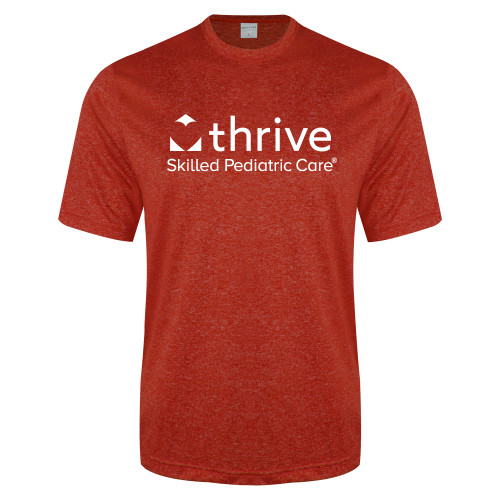 Red Heather Performance Contender Tee-Skilled Pediatric Care
