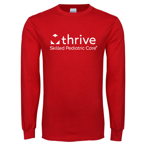 Red Long Sleeve T Shirt-Skilled Pediatric Care