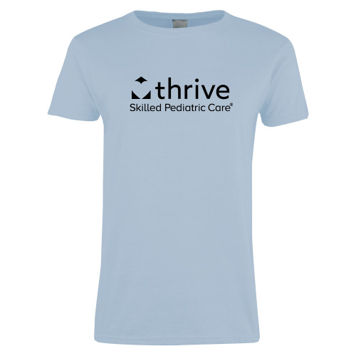 Womens Light Blue Short Sleeve Tee-Skilled Pediatric Care