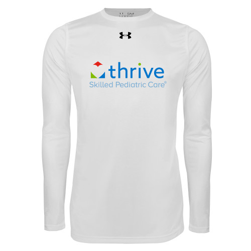 Under Armour White Long Sleeve Tech Tee-Skilled Pediatric Care
