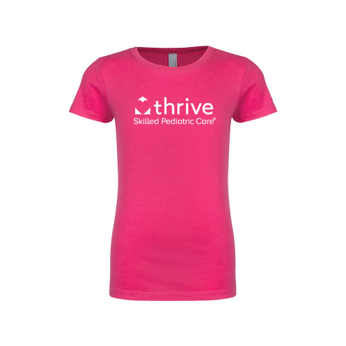 Next Level Girls Fuchsia Fashion Fit T Shirt-Skilled Pediatric Care