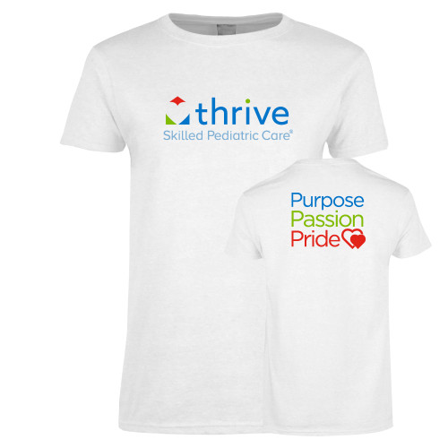 Womens White Short Sleeve Tee-Skilled Pediatric Care