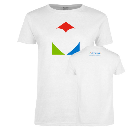 Womens White Short Sleeve Tee-Icon