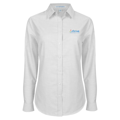 Womens White Oxford Shirt-Skilled Pediatric Care