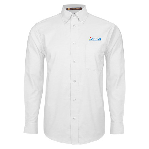 White Oxford Long Sleeve Shirt-Skilled Pediatric Care