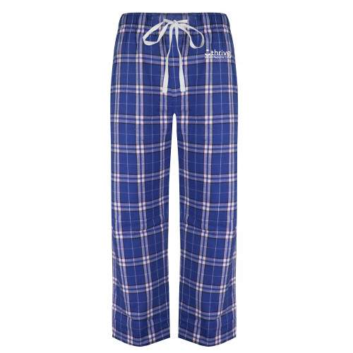 Royal/White Flannel Pajama Pant-Skilled Pediatric Care