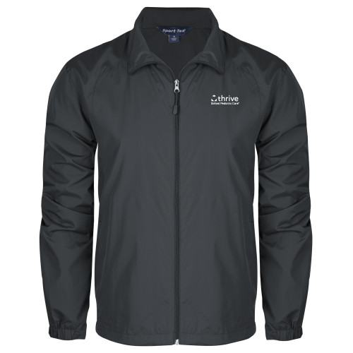 Charcoal Full Zip Wind Jacket-Skilled Pediatric Care