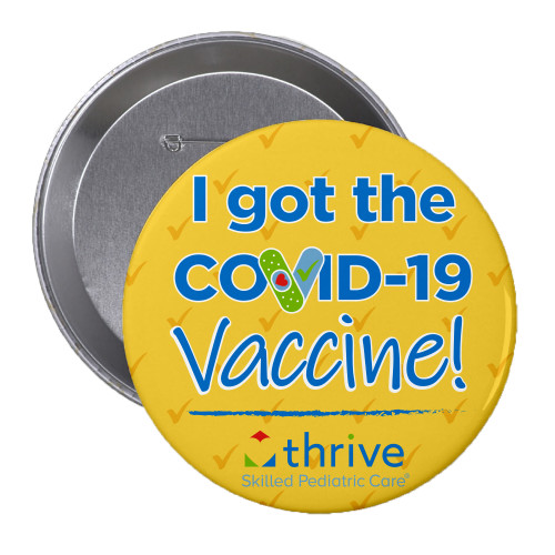 2.25 inch Round Button-COVID 19 Vaccine Button