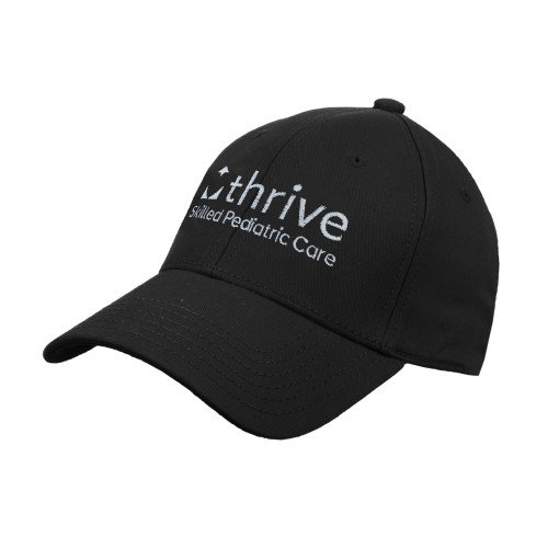 Black Structured Adjustable Pro Style Hat-Skilled Pediatric Care