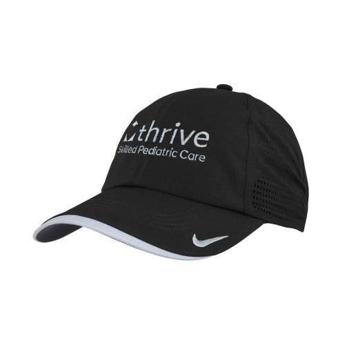 Nike Black Dri Fit Perforated Hat-Skilled Pediatric Care