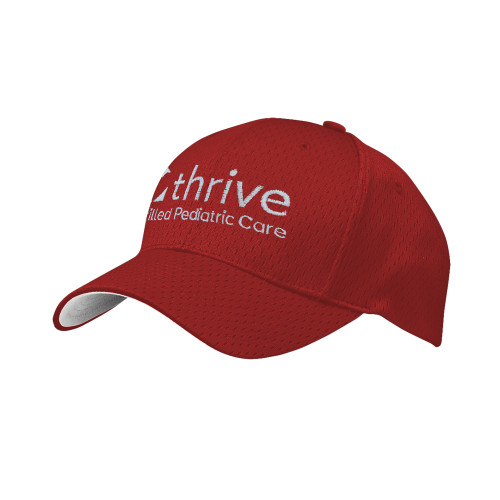Red Pro Mesh Structured Hat-Skilled Pediatric Care
