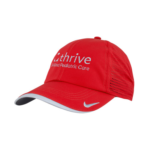 Nike Red Dri Fit Perforated Hat-Skilled Pediatric Care