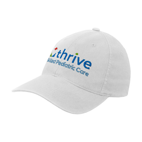 White Flexfit Structured Low Profile Hat-Skilled Pediatric Care