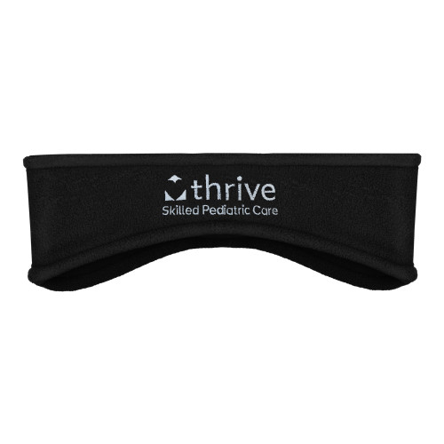 Black Stretch Fleece Headband-Skilled Pediatric Care