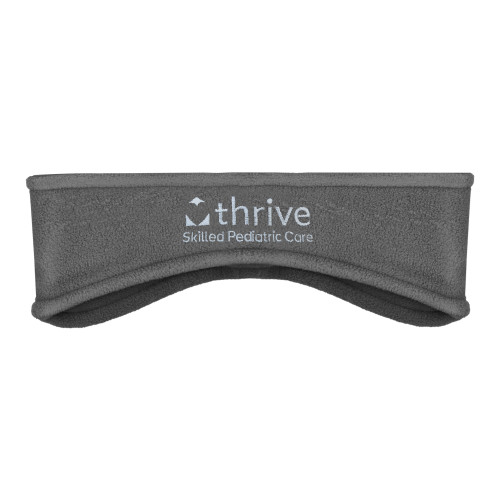 Charcoal Stretch Fleece Headband-Skilled Pediatric Care