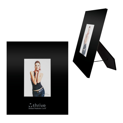 Black Metal 5 x 7 Photo Frame-Skilled Pediatric Care  Engraved