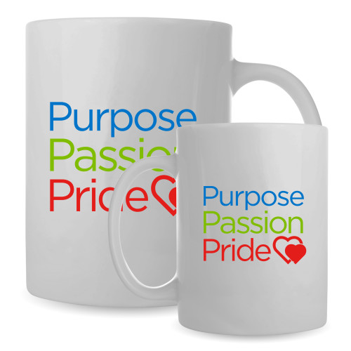 Full Color White Mug 15oz-Purpose Passion Pride