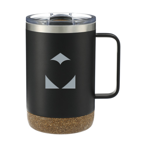 Valhalla Vacuum Insulated Camp Black Mug 14oz-Icon  Engraved