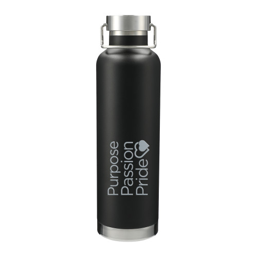 Thor Copper Vacuum Insulated Black Bottle 32oz-Purpose Passion Pride  Engraved