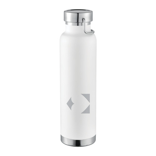 Thor Copper Vacuum Insulated White Bottle 22oz-Icon  Engraved