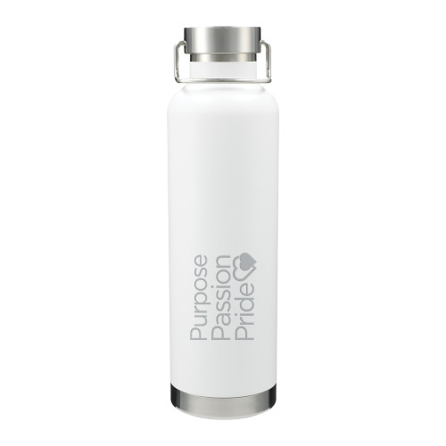 Thor Copper Vacuum Insulated White Bottle 32oz-Purpose Passion Pride  Engraved