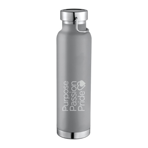 Thor Copper Vacuum Insulated Grey Bottle 22oz-Purpose Passion Pride  Engraved