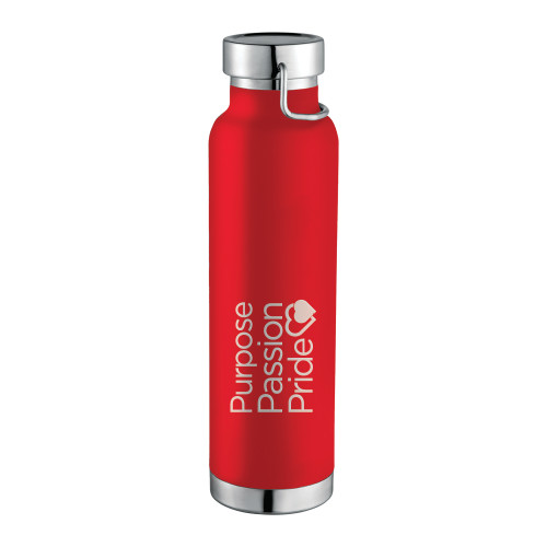 Thor Copper Vacuum Insulated Red Bottle 22oz-Purpose Passion Pride  Engraved