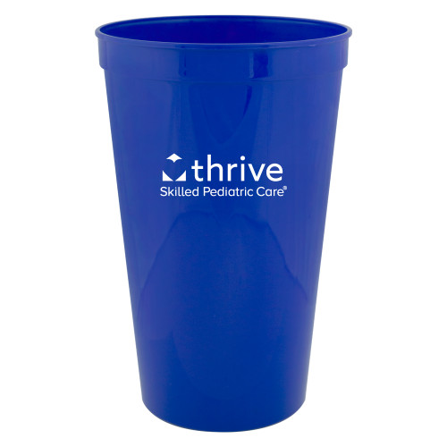 22 oz Royal Transparent Stadium Cup-Skilled Pediatric Care