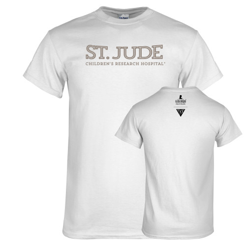 White T Shirt-St Jude Childrens Research Hospital Flat