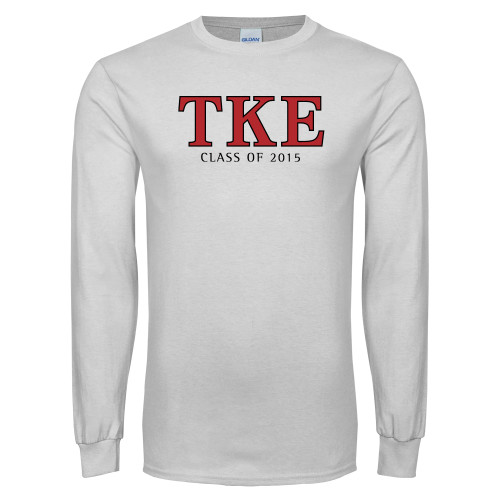 White Long Sleeve T Shirt-TKE Class Of