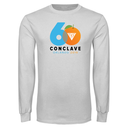 White Long Sleeve T Shirt-60 Conclave Primary
