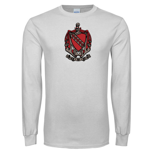 White Long Sleeve T Shirt-Coat of Arms