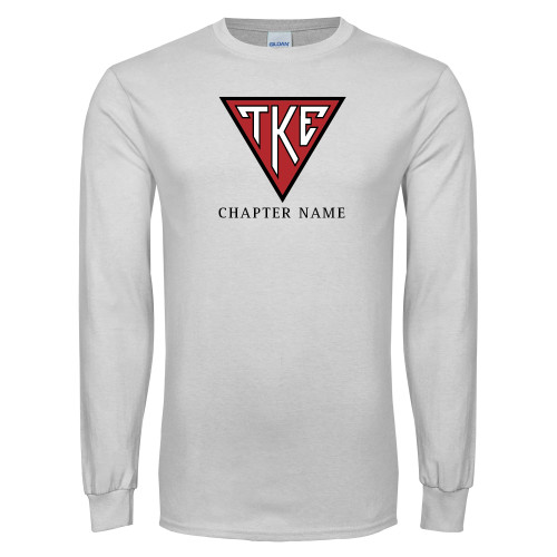 White Long Sleeve T Shirt-Houseplate - Chapter Name