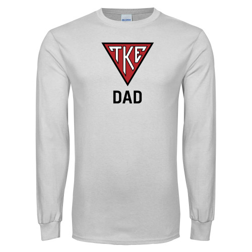 White Long Sleeve T Shirt-Dad